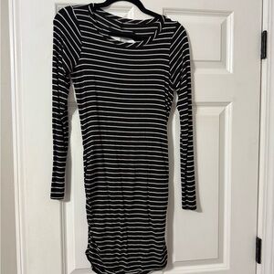 Black and White Striped Dress